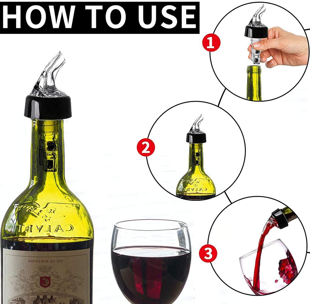 Автоматический мерный дозатор для бутылок - Quick Shot Spirit Measurer, дозатор для напитков, винных коктейлей, инструменты для домашнего бара - 1 унция/30 мл