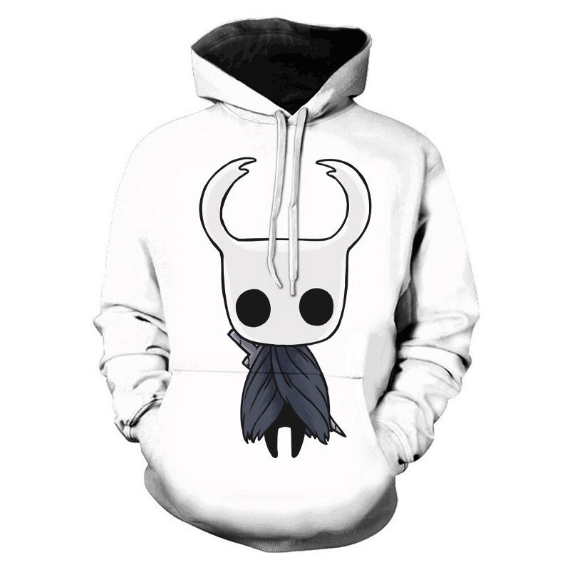 Весна-Осень Hollow Knight 3D толстовки с принтом для мужчин/женщин модные популярные личности аниме с капюшоном Harajuku Инь Ян толстовки
