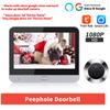 Camluxy Smart Tuya WiFi Door Camera 4.3 Inch 1080P Eye Peephole DoorBell 5000mAh PIR Motion Alarm Alexa Digital Door Viewer