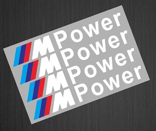 4 шт. Значок-наклейка M Power для автомобиля Наклейка на ручку двери автомобиля Для bmw M Наклейка X1 X3 X4 X5 X6 X7 e46 e90 f20 e60 e39 f10 Автомобильные аксессуары