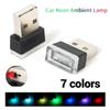 Mini USB LED Night Lights Car Interior Atmosphere Lamp Auto Decoration Ambient Lighting LED Neon Bulb 5V