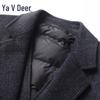 Мужское двустороннее пальто Yalu EY в клетку из смесовой шерсти
