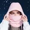 Зимний головной убор Полиэстер Теплая шапка Шарф и Маска Комплект для Велосипеда Лыж И Наружных Видов Спорта Теплая Ушанка