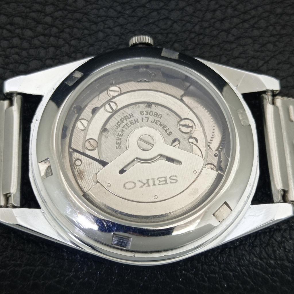 ОТРЕСТАВРИРОВАННЫЕ ВИНТАЖНЫЕ МУЖСКИЕ АВТОМАТИЧЕСКИЕ ЧАСЫ SEIKO 5 6309A ЯПОНИЯ ЗЕЛЕНЫЕ a442915-1