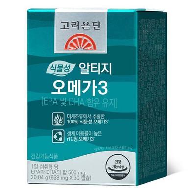 Корея Eundan овощная Altige Omega 3 30 капсул (запас на 30 дней)