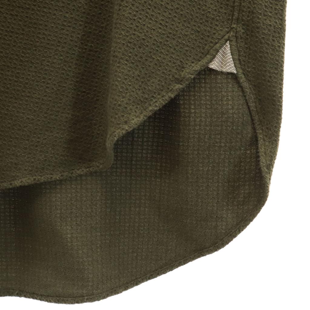 Milok сделано в Японии рукав 7 минут SIDE H QS РУБАШКА Крой 46 оливковый Мужская Б/У