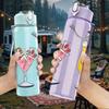 1PC Cocktail Drink Glass Set 750ml Color Plastic Sports Water Bottle Leakproof Flip Straw Lid Suitable for Sports Office Home Use