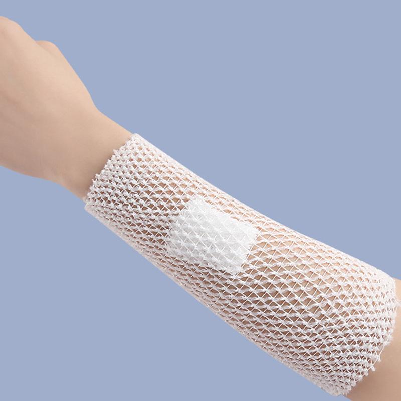 1 рулон эластичной сетчатой повязки для ран, сетчатой трубчатой повязки, сетчатой трубки, трубчатой марли, фиксирующей дышащей повязки для взрослых, запястья