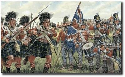 PLATZ Italeri Исторические Фигуры Наполеоновские Войны Британские Шотландские Солдаты Пластиковая Модель IT6058 1/72 & (люди)