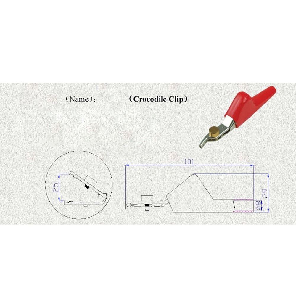 Test Clips with Needle For Electrical Projects Automobile Repair Crocodile Clip Corrosion Resistant Power Battery Test Clamp