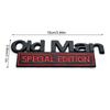 NEW Old Man Edition Metal Car Sticker Badges For Car Trunk Door Decoration Badges Old Man Logos Car Decals Motorcycle Decoration