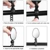 1/2pcs Bike Oval Rearview Mirror 360 Degree Rotation Adjustable Rear View Mirror Bicycle Handlebar Mirrors for Electric Scooter