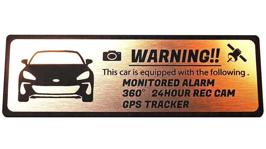 Honami Works BRZ ZD8 Наклейка-эмблема на приборную панель с GPS-трекером для безопасности, Защита от кражи, Круглосуточное наблюдение, Камера, (Розовое золото)