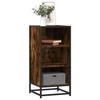 VidaXL Buffet Smoked Oak 35.5x35x76 Cm Engineered Wood and Metal, Storage Cabinet, Entryway Furniture, Accent Furniture 848951