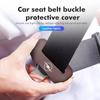 BBGM8 For Opel Car Seat Belt Buckle Plug Leather Protective Cover Meriva Mokka Grandland Vectra Zafira Vivaro Antara