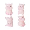 Adorable Miniature Cartoon Pig Figurines Resin Desktop Car Decoration Ornament