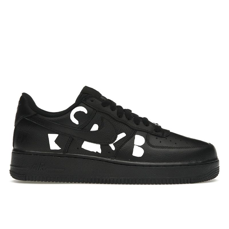 BLACK Comme Des Garçons X Nike Air Force 1 Low Retro Black Dover Street Market Exclusive Unisex Sneakers IB9949-001