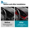 Real Soft Carbon Fiber Sticker For Renault Fluence Megane 3 RS 2009 2010 2011 2012 2013 2014 2015 LHD RHD lnstrument Accessories