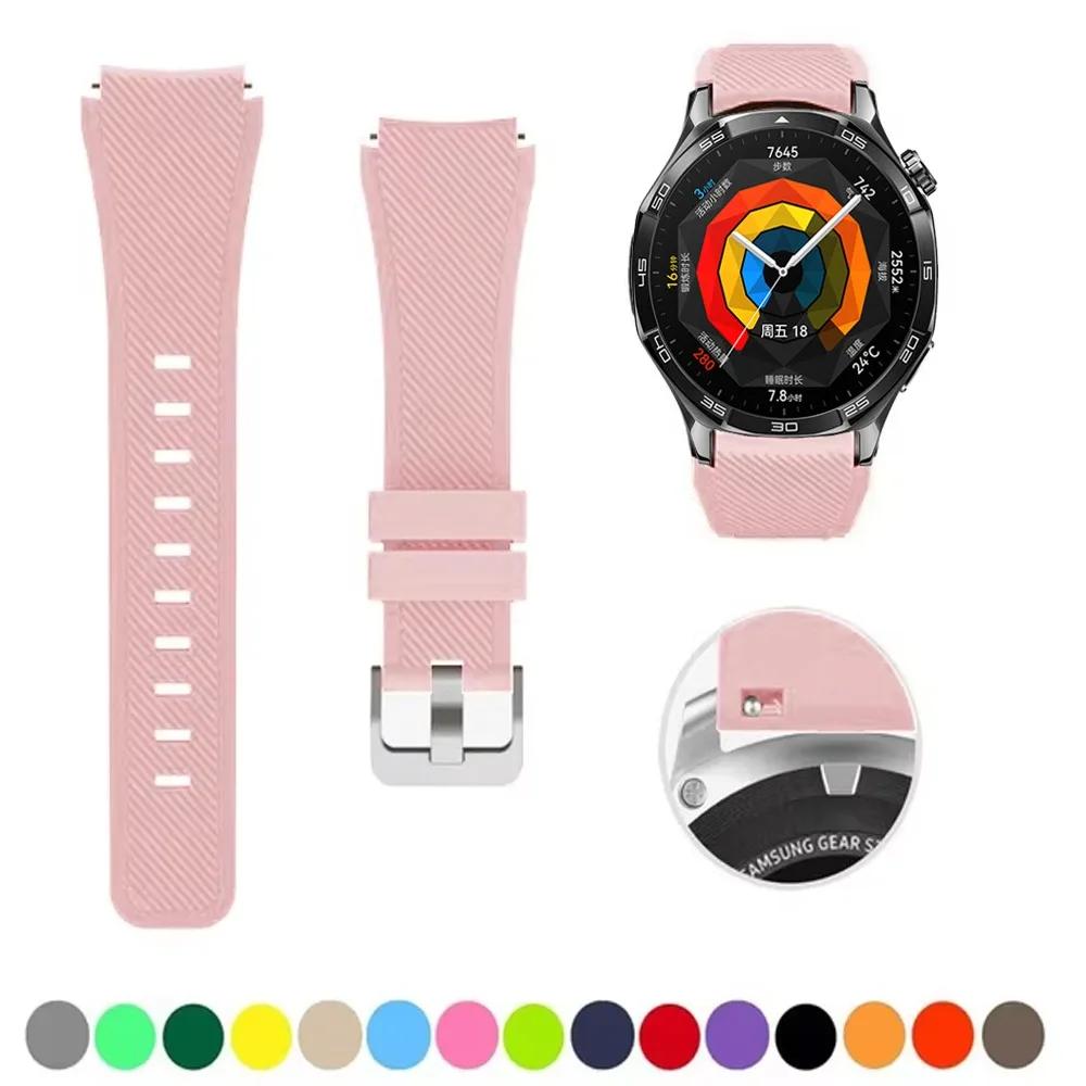 Силиконовый ремешок 22 мм для Huawei Watch GT5 4 3/GT5 Pro 46 мм Мягкий браслет для Amazfit Balance/Amazfit GTR 47 мм/GTR 4 3