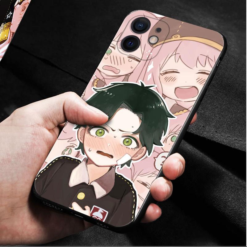 Чехол для телефона Apple Iphone 14 13 12 11 Pro Max 13 12 Mini Xs Max Xr X 7 8 6 6s Plus, чехол Spy X Family Pink Smile Anya Damian