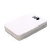 Portable Car Safe Box Large Capacity Prevent Theft Jewelry Cash Lock Box with Password White