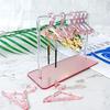 Coat Hanger Shape Acrylic Earrings Display Stand Polymer Clay Soft Pottery Earrings Holders Tabletop Jewelry Display Organizers