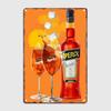 Retro Vintage Aperol Cocktail Metal Sign  Funny Wall Garden Decorations Home Decor Accessories Poster Art for Home  Bar
