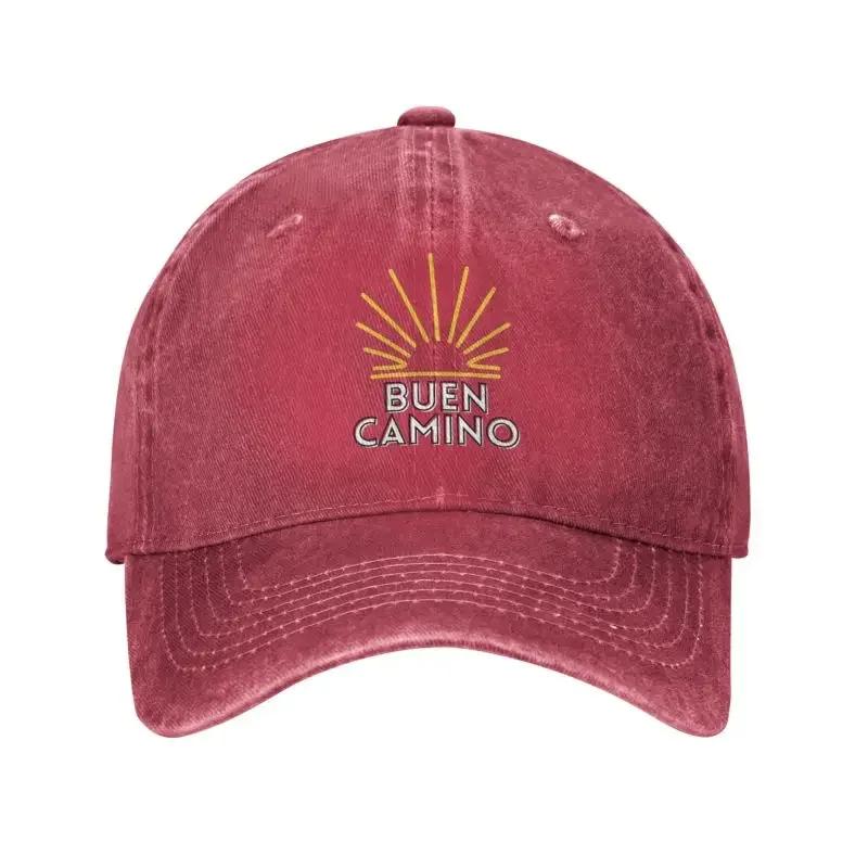Custom Cool Cotton Buen Camino Santiago Pilgrim Baseball Cap for Unisex Women Custom Adjustable Unisex Dad Hat Spring