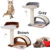 42 см кошачья башня для скалолазания, доска для тренировки царапин, тренировочная рамка с домиком для домашних животных, плюшевый коврик против падения для домашних животных