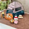 1:12 Scale Camping Tent Model Oxford Cloth Dollhouse Miniature Photo Props Tent Dollhouse Ornament