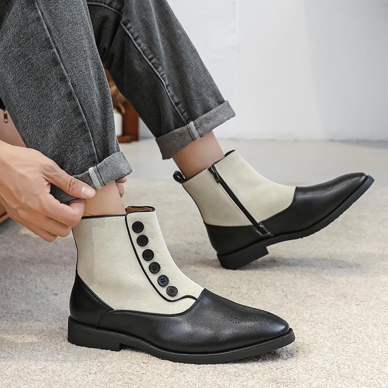 Модная повседневная мужская обувь в британском стиле, весенне-осенние удобные ботинки челси, мужская обувь класса люкс от дизайнера, свадебная мужская обувь, большие размеры 38-46