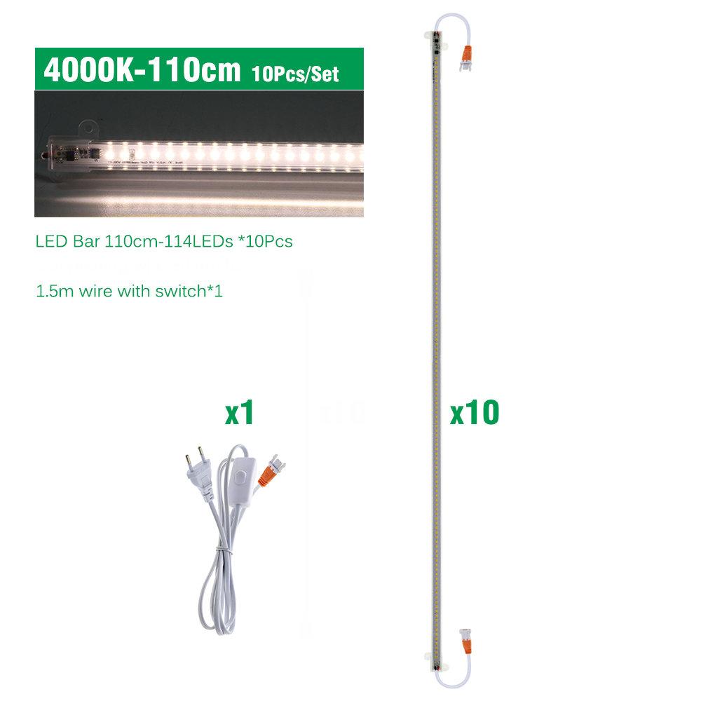 LED Plants Grow Light Tube Full Spectrum Indoor Flower Seeds Hydroponics Succulent Vegetable Cultivation Lamp Growth Box AC220V