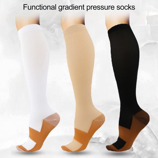 1 Pair Women Winter Sport Socks Compression Yoga Socks Knee Length Long-tube
