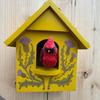 Кинетическое искусство Скворечник Настенный декор Животное в доме Настенное украшение Уличное Садовое Настенное искусство для Фермерского дома Дом Комната Двор Патио Веранда