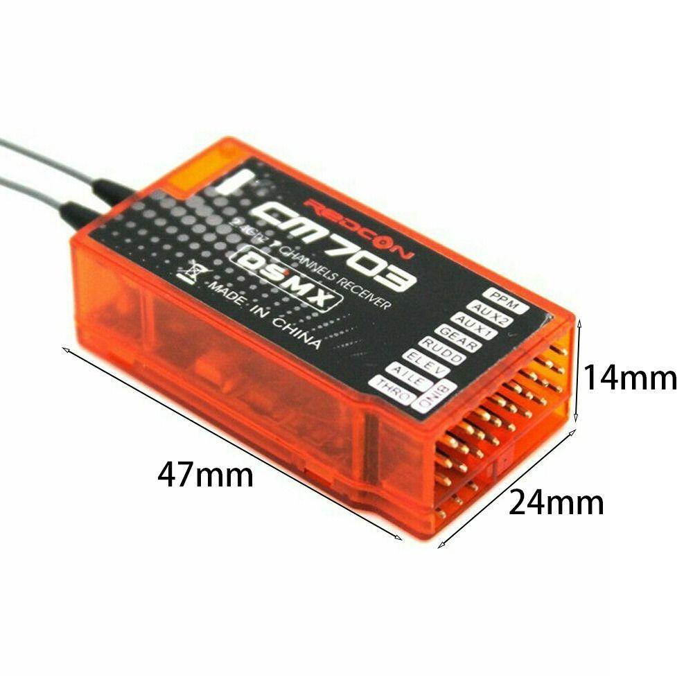 2.4Ghz PPM выходной приемник Пластиковый RC приемник Пульт дистанционного управления CM703 приемник DSM2 DSMX передатчик