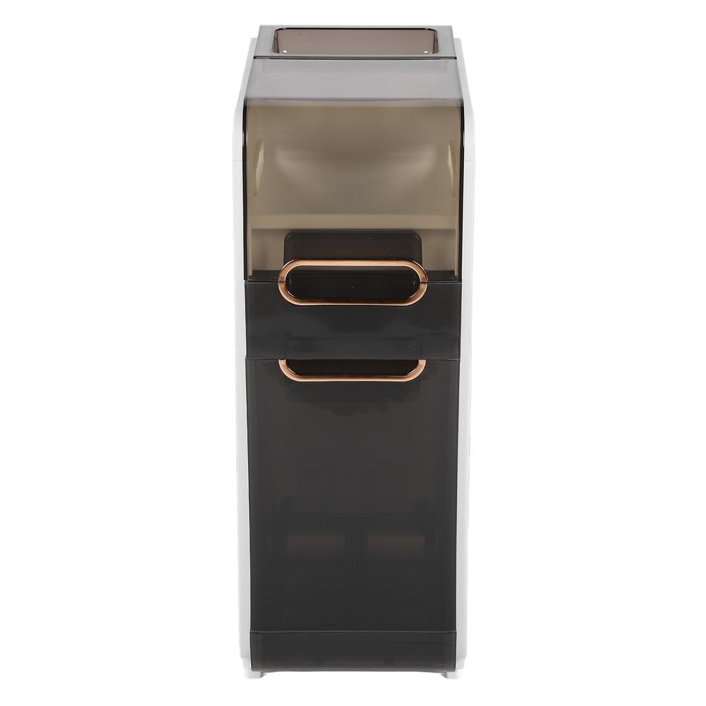 Тонкий шкаф для хранения в ванной, пластиковый узкий шкаф для хранения в ванной, экономия места для напольного органайзера, боковой блок