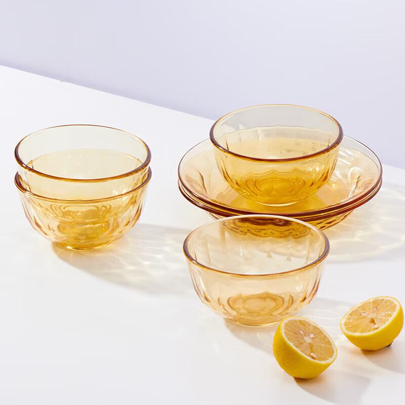 LocknLock Crystal Amber 6-Piece Food Storage Set