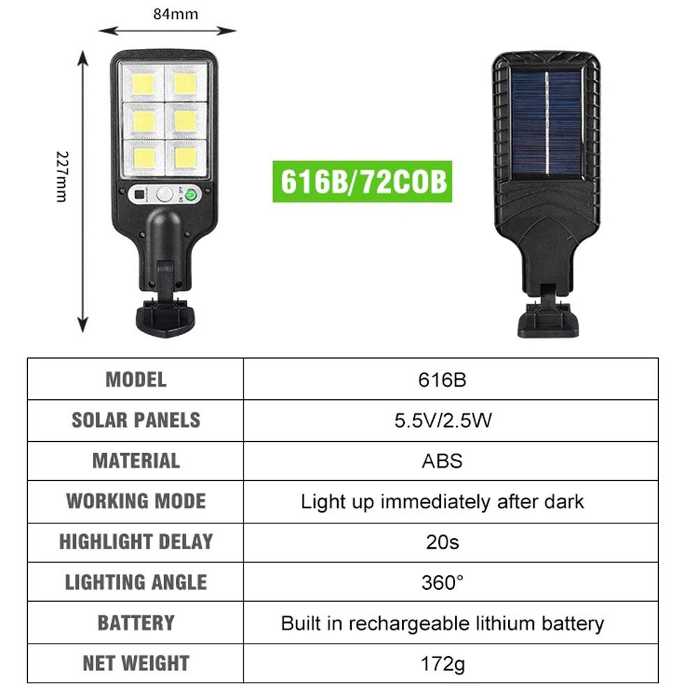 Солнечный уличный светодиодный настенный светильник для двора, 3 режима освещения, дистанционное управление, индукция человеческого тела, садовая терраса, гаражные ворота, уличный фонарь