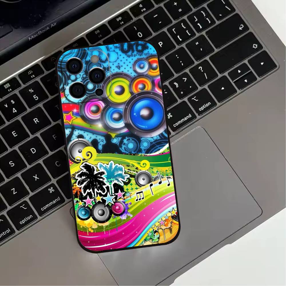 Чехол для телефона Frutiger Metro Art для iPhone 17,16,15,14,13,12,11 Plus,Pro Max,XS,Мягкий силиконовый черный чехол
