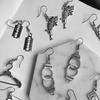 FJewelry Metal Fashion Simple Creativity Cool For Women Drop Earrings Interesting Blade Handcuffs