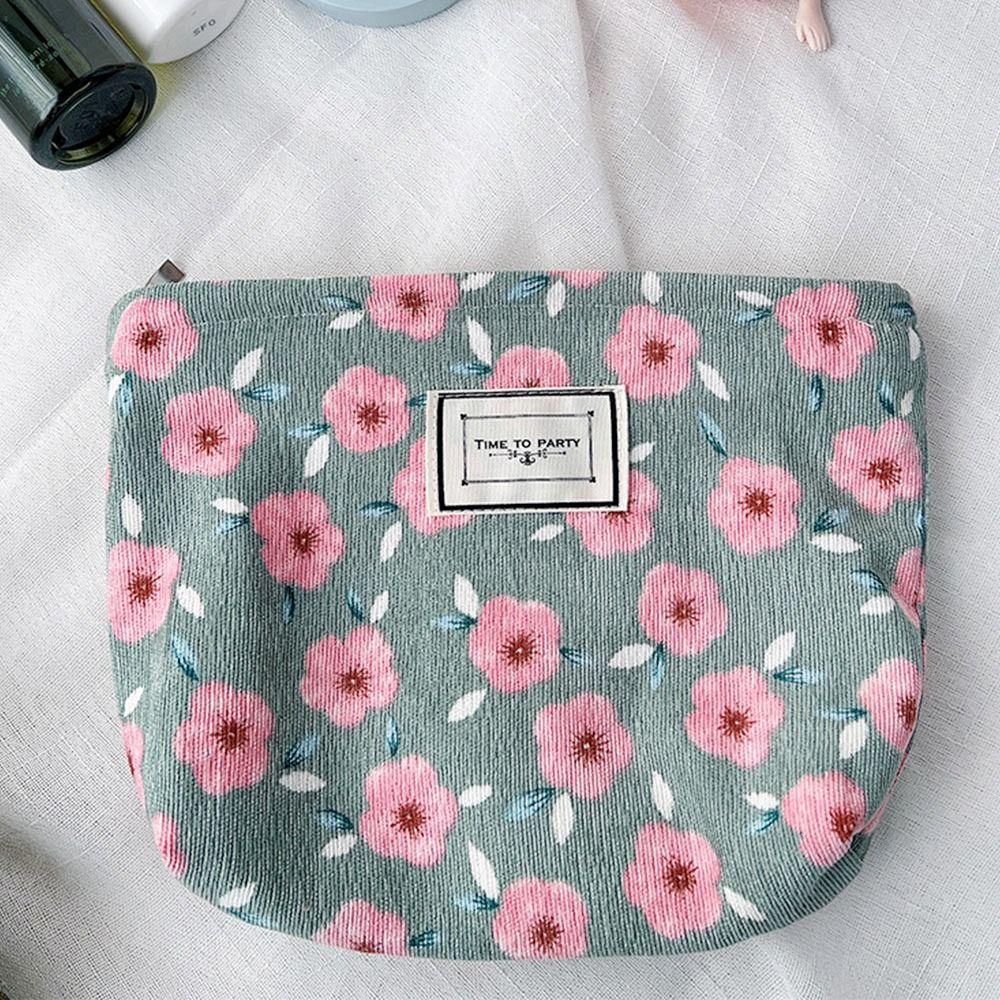 Милый большой вместительный цветочный органайзер для туалетных принадлежностей, сумка для мытья посуды в ванной, косметичка, косметичка