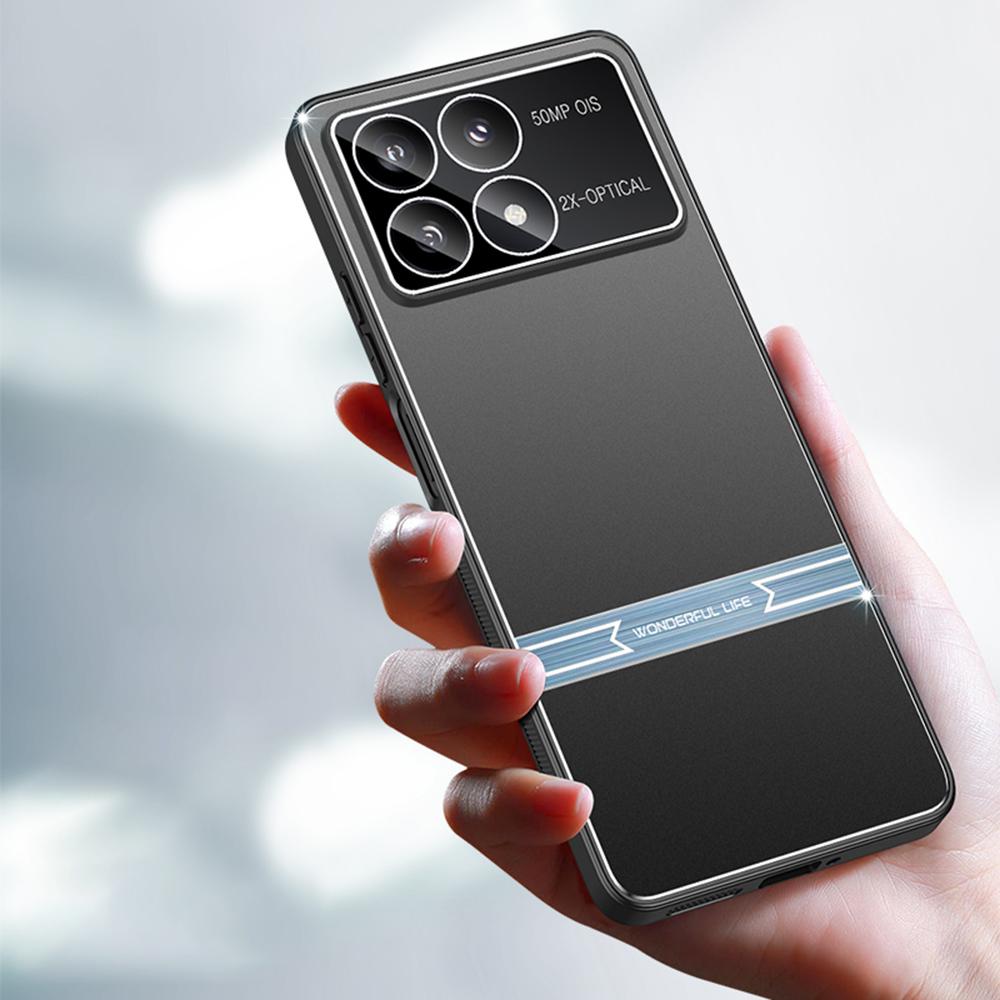 For Xiaomi Poco F6 Pro 5G/Redmi K70 5G/K70 Pro 5G Case Matte Metal Back PC+TPU Phone Cover