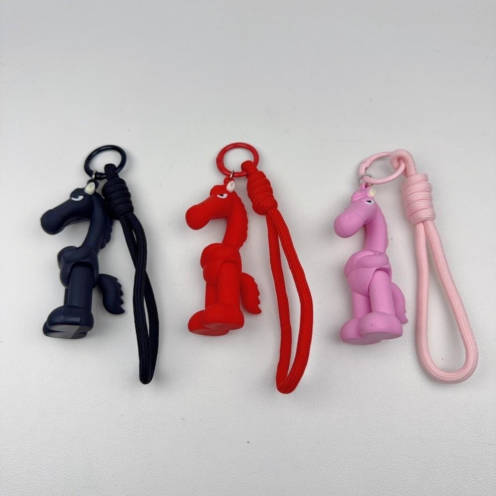 Chinese Style New Year Pendant Cartoon Zodiac Key Ring Car Keychain New Year Festival