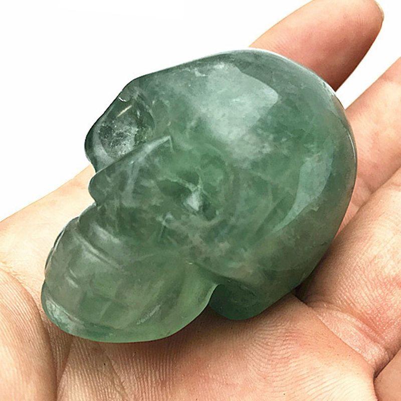 Quartz 5cm Natural Crystal Skull Carved Skull Reiki Healing Sculpture Decor