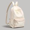 Solid Color High-value Backpack Women's 2025 Summer New Large-capacity Korean Versatile Junior High School Student Schoolbag