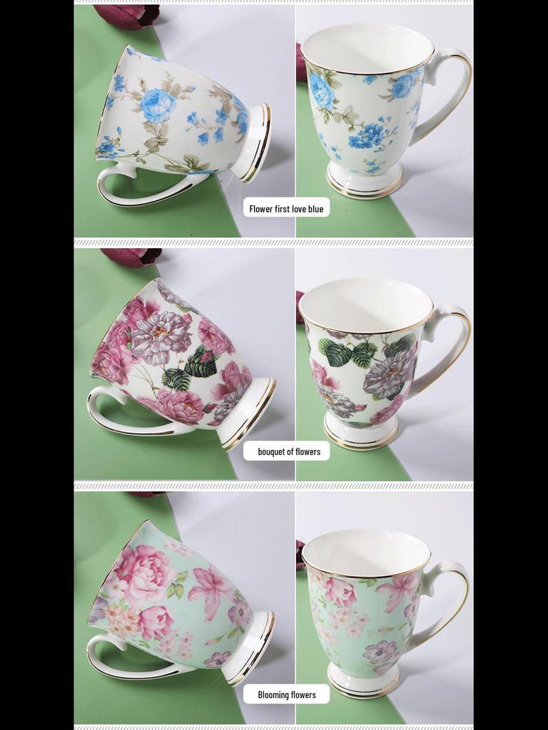 Tangshan Creative Bone Porcelain Mug - Ceramic Coffee & Milk Cup with Printed Logo