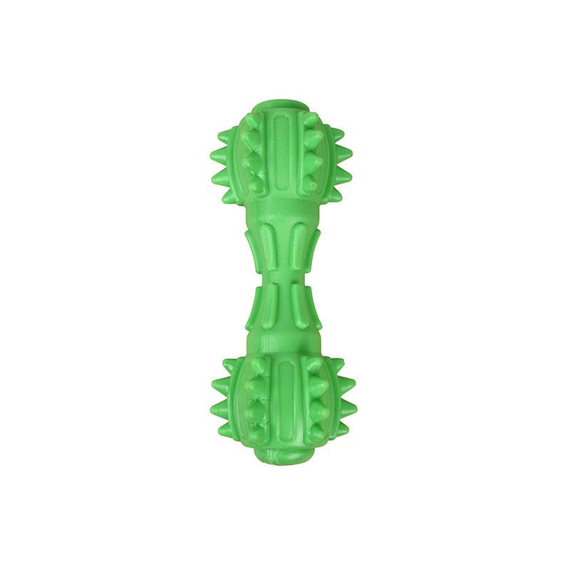 Dog Chewing Toy with Squeaky Dumbbell, Durable Teeth Cleaning and Boredom Relief, Pet Supplies for Puppies and Dogs