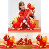 Chinese Zodiac Horse Plush Toy With Soft Short Pile For New Year Gift And Company Event