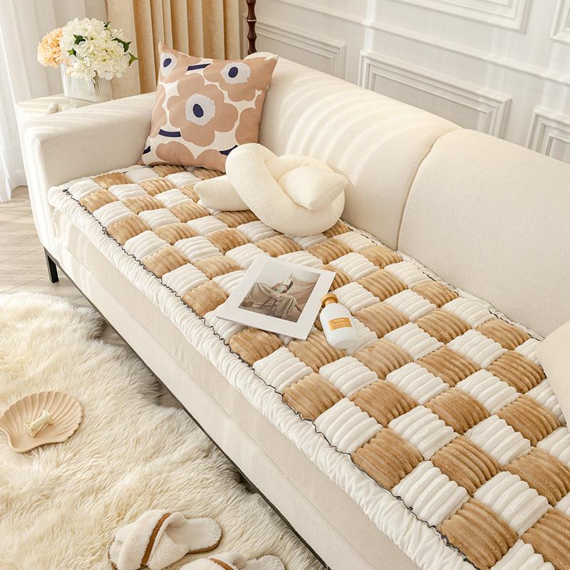 Explosive Sofa Cushion Fleece Thickened Steamed Bread Cushion Bay Window Cushion Seat Cushion Home Tatami Cushion Non-Slip Plush