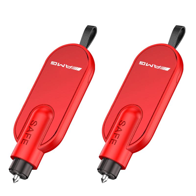 NRZV5 Car Safety Hammer Window Breaker EscapeTools Seat Belt Cutter Accessories Car Decal For Mercedes Benz AMG W214 W205 W204 W206 W2